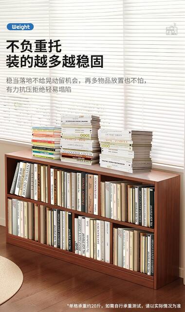 Bookshelf Storage Rack Simple Floor-Standing Wall-Mounted Storage Cabinet Rental House Multi-Layer Living Room Home Bedroom Small Bookcase detail 9