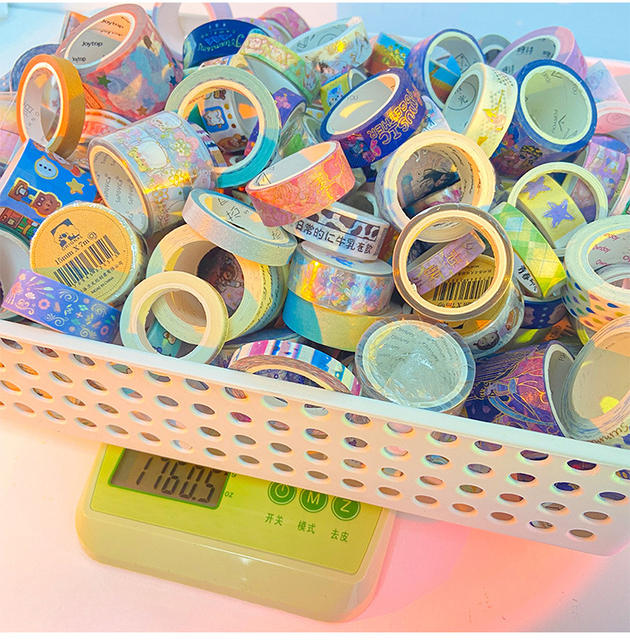 On the weight said hand account tape 1kg about 50 rolls wide and paper tape cheap a variety of cute decorative stickers clearance detail 9
