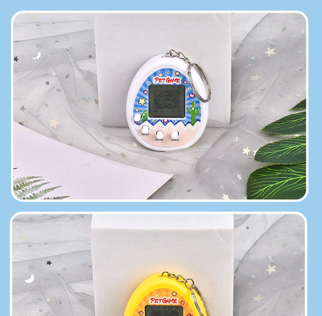 Electronic Pet Machine Mini Handheld Pet Egg Game Console Virtual Pet Keychain Pendant Wholesale Pet Feeding detail 9