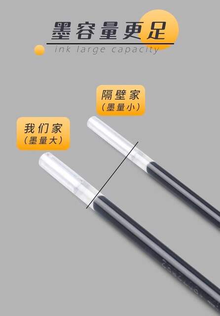 Morning/Light Q7 Gel Pen 0.5 Black Ink Pen Signature Pen Carbon Pen Student Stationery Supplies Blue-Black Pen Office Use detail 4