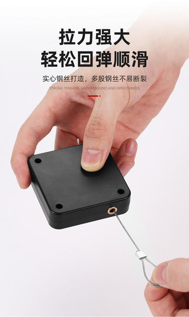 Household Automatic Door Closer Non-perforated Telescopic Wire Pull Rope Door Closer Sliding Door Closer Automatic Door Closer detail 10