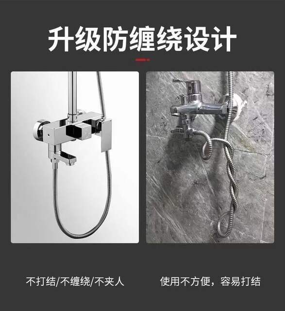 304 stainless steel hose bathroom water heater shower hose 1.5/2 m shower nozzle encryption explosion-proof tube lengthened detail 9