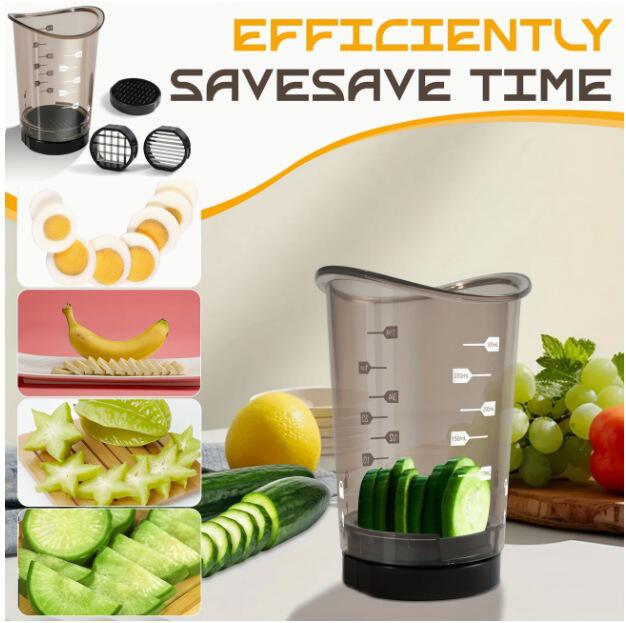 Stainless Steel Fruit Slicing Machine Vegetable Chopper Quick Fruit and Vegetable Salad Egg Slicer Kitchen Tool detail 9