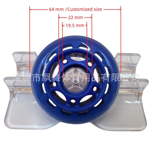 Skate Wheels Pu Wheels Rubber Non-Slip Silent Wear-Resistant Bearing Kidsren's Adult Roller Skates Roller Skate Accessories detail 3