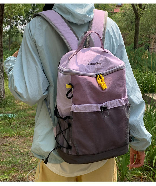 New Korean-Style Casual Sports Backpack, Outdoor Backpack, Hiking and Mountaineering Large-Capacity Travel Bag, Lightweight Commuting Bag detail 12