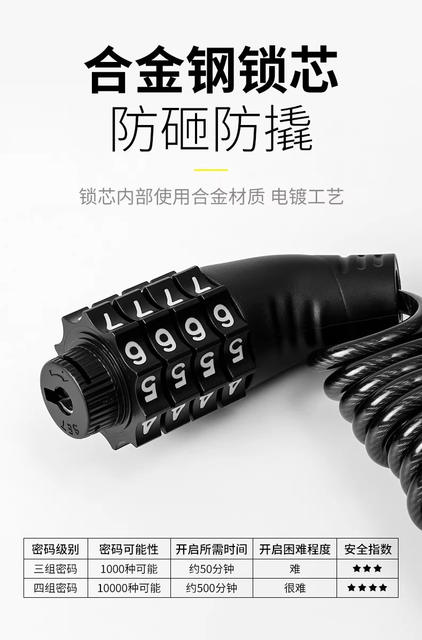 Luggage Anti-Theft Rope European Travel Train High-Speed Rail Anti-Theft Lock Magic Code Lock Anti-Theft Chain Travel Anti-Loss Device detail 7