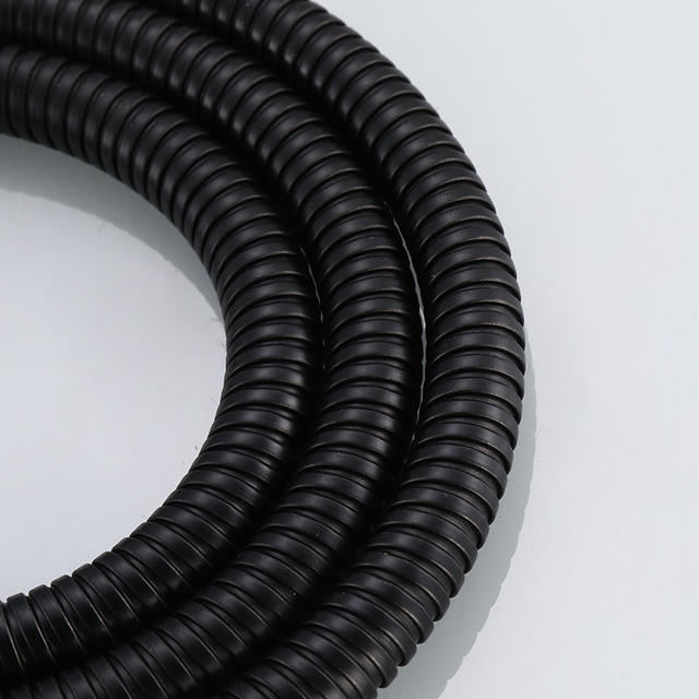 Encrypted shower hose 1.5/2 m bathroom water heater shower nozzle tube black plastic-coated explosion-proof tube detail 3