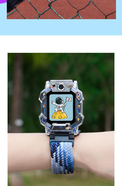 Suitable for Little Genius Phone Watch Z11 Strap Z10Z9Z8A Woven Magnetic N5Q3D2D5 Cartoon Wristband Z7S detail 10