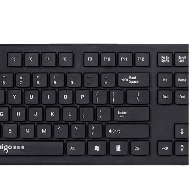 Aigo/Patriot W923 Wired Keyboard USB Interface Office Business Chocolate Keycaps