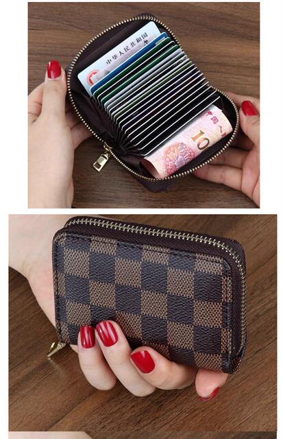 Anti-degaussing Card Holder Women's Large Capacity Multi-card Credit Card ID Holder Driver's License Business Card Holder Bank Card Holder detail 5