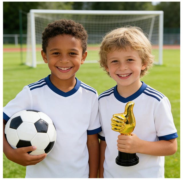 Cross-Border Thumb Trophy Children's Kindergarten Dance Competition Plastic Mini Trophy Student Award Commemorative Wholesale detail 5
