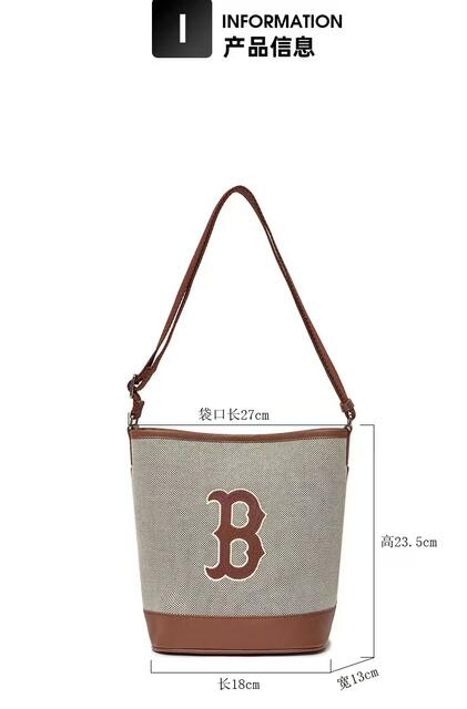 Mlb Bucket Bag 2025 New Model Ny Embroidered Women's Daily Fashion Versatile Large Capacity Lightweight Shoulder Crossbody Bag detail 1