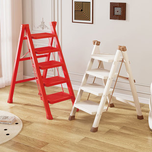 Household Folding Ladder, Indoor Eight-Step A-Frame Ladder with Widened Wave-Shaped Steps, Telescopic Staircase, Non-Slip Straight Ladder, Wholesale detail 4