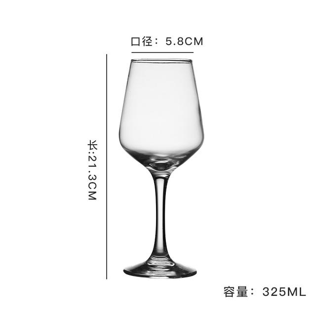 Wholesale Glass Red Wine Glass Goblet Wine Glass Household Hotel Banquet Red Wine Set detail 11