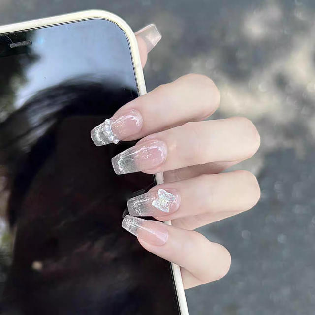 Wearable Ten-Piece Finished Product Wholesale Elegant Simple Star Cat Eye Removable Wearable Nail Patch detail 4