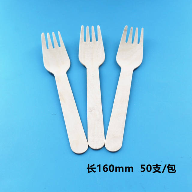 Disposable spoon disposable wooden fork wooden spoon wooden knife 50 wooden spoon coffee stick dessert spoon detail 7