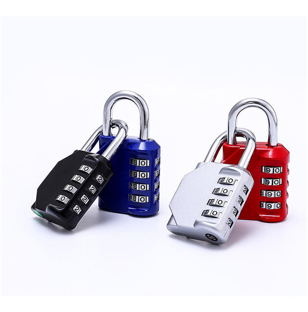 Open padlock 4-digit password anti-theft lock gym small Lock Master padlock key password padlock cabinet luggage detail 10