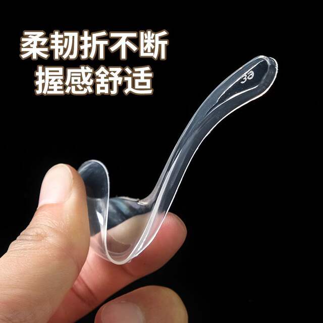 Disposable Bamboo Spoons in Bulk, Individually Packaged, Commercial Thickened Takeout Packaging Utensils, Soup Spoons, Ice Cream Spoons, Wholesale detail 4