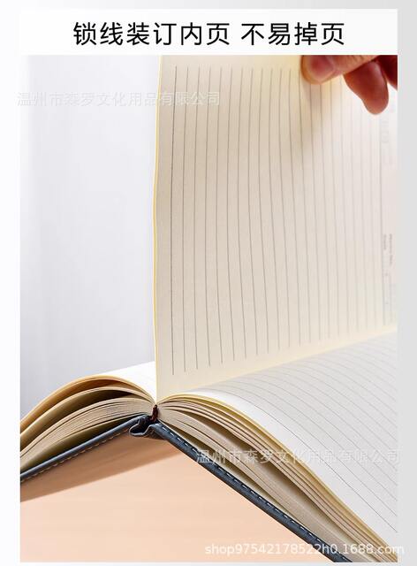 A5 Notebook Customized Meeting Minutes Simple Business Office Thickeneded Notepad Book Customizable with Logo Printable detail 12