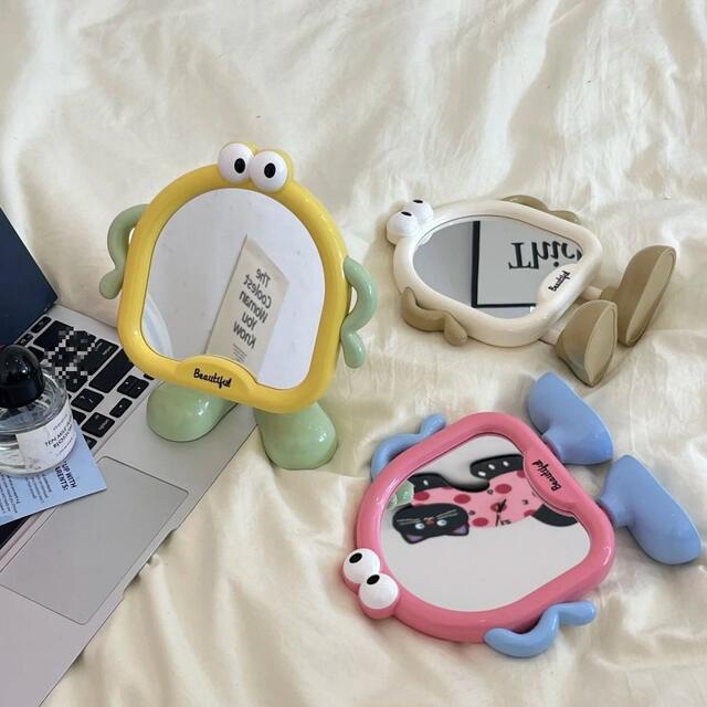 Mirror Makeup Mirror Desktop Small Mirror Home Bedroom Cute Student Dormitory Portable High-Definition Beauty Mirror detail 6