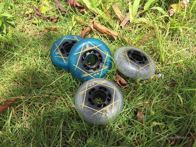 Roller Skate Wheel 88A Dancing Stars Wheel Brake High Elastic Skate Wheel Roller Skate Wheel In-line Wheel detail 2