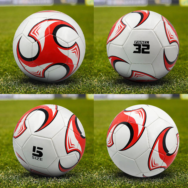 Football wholesale children No. 4 No. 5 No. 3 adult primary and secondary school students training competition world cup black and white PVC machine sewing PU detail 9