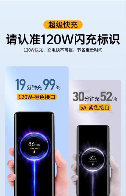 Suitable for Xiaomi 120W Data Cable Gold Standard 67W Fast Charging 6A Redmi K80 Charging Cable K60 Flash Charging Black Shark Mobile Phone detail 8