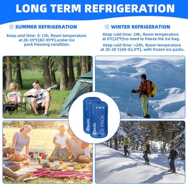 Reusables Gel Ice Packs, Insulin Refrigeration Ice Strips, Breast Milk Cold Storage Ice Packs, Cross-Border Transport Ice Packs detail 9