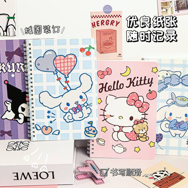 Cartoon Spiral Notebook Cute Creative A5 Loose-Leaf Notebook Stationery Wholesale High-Value Student Lined Diary Notebook detail 4