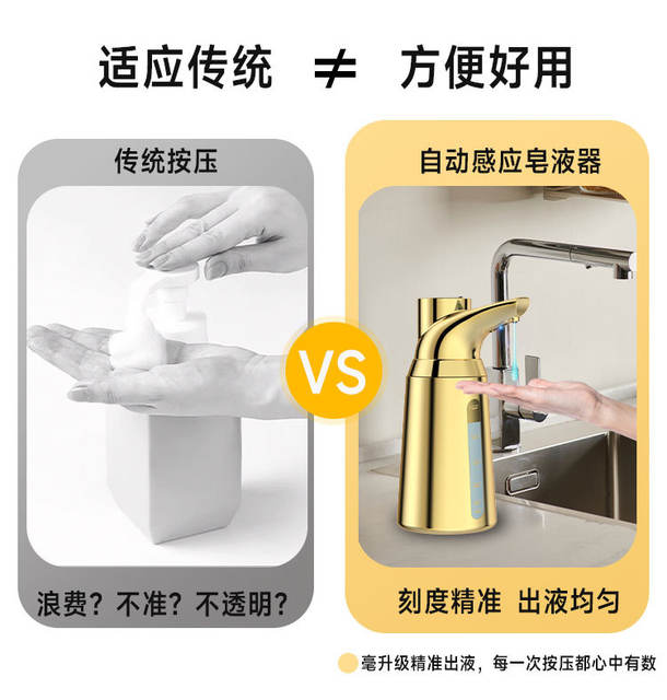 Direct Supply from the Source Factory, Cross-Border Soap Dispenser, Fully Automatic Sensor Shampoo Dispenser, Household and Commercial Use, in Stock detail 12
