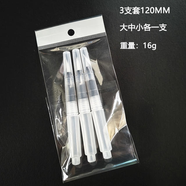 Solid watercolor fountain pen water painting brush pointed flat head pen water storage pen water soluble color lead painting pen detail 4
