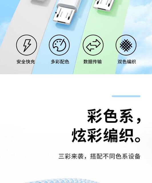 For Android mobile phone fast charging data line Charger line vivo Huawei flash charging OPPO glory millet extension line detail 2