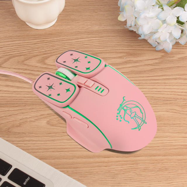Star Moon Goddess Mouse 7200Dpi Gaming Mouse Rgb E-Sports Mouse detail 11