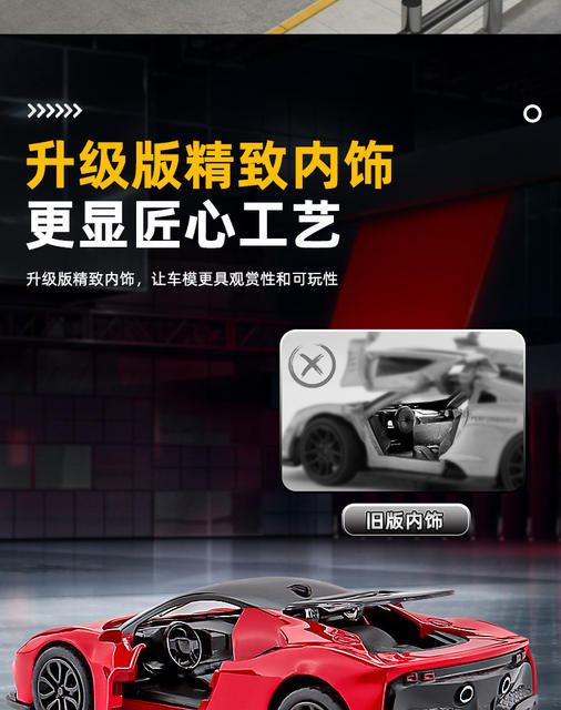 1:43 Four-Door Alloy Toy Car Off-Road Sports Car Model for Children Aged 3-6, Pull-Back Toy Car Gift detail 7