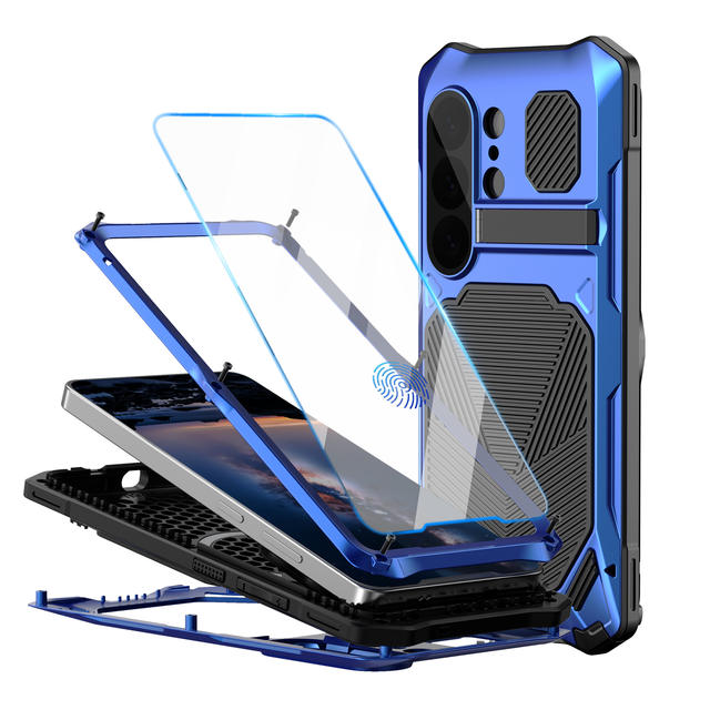 Suitable for Samsung S26Ultra Metal Magnetic Phone Case, Anti-Fall, All-Inclusive Stand Protective Cover, S26U Phone Case detail 2
