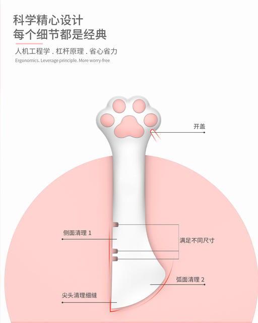 Cross-border New Long Handle Pet Cans Spoon Cats Cans Can Opener Cat Supplies Feeding Cat Shovel Pet Supplies detail 8