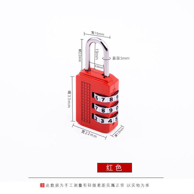 [Wheel password lock] waterproof anti-rust padlock suitcase lock gym wardrobe lock anti-theft lock