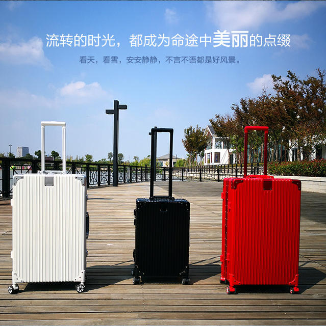 2026 Retro Aluminum Frame Suitcase with Universal Wheels, Travel Case with Combination Lock, Set of 20/24/ 28inch Inch detail 9