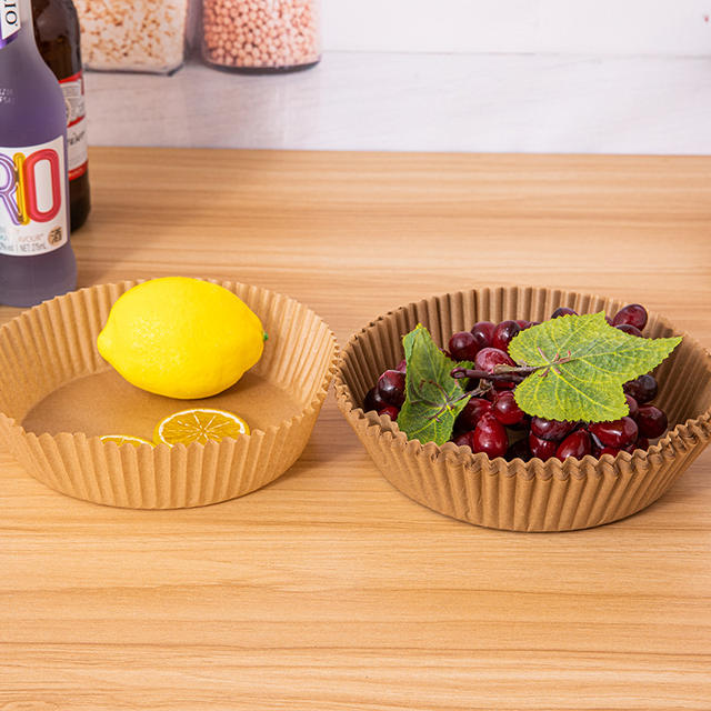 Air Fryer Special High Temperature Resistant Paper Tray Oil Absorbing Paper Food Grade Silicone Oil Paper Round Square Baking Fryer Paper detail 5