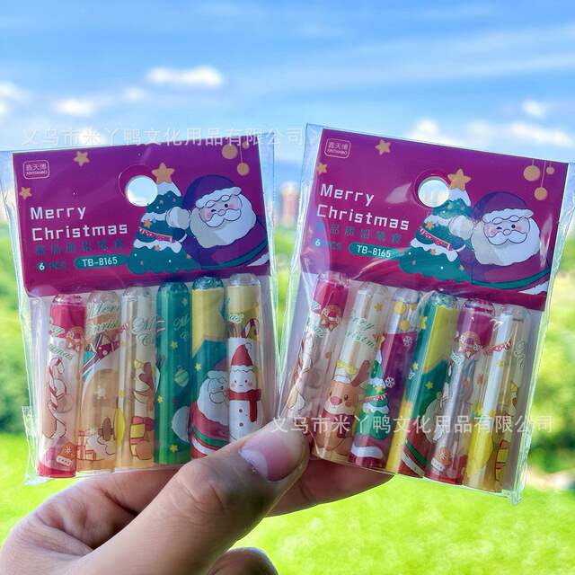 High-Quality Pencil Caps, Cute Stationery Accessories, Creative Gift for Primary School Students, 6-Piece Bagged Set detail 9