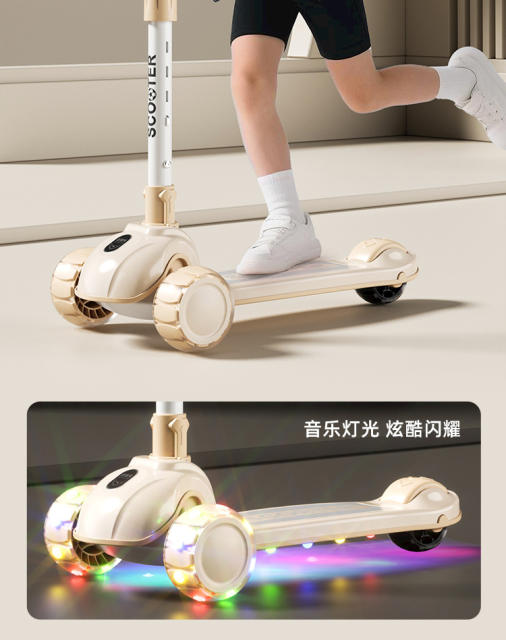 New Model Children's Scooter for Boys and Girls Aged 3-6-8-12, Foldable, Widened and Thickened, Smooth and Stable Ride detail 2