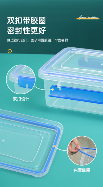 Food-Grade Preservation Box, Refrigerator-Specific Storage Box, Sealed Box, Fruit Lunch Box, Microwave Heating Lunch Box with Lid detail 5