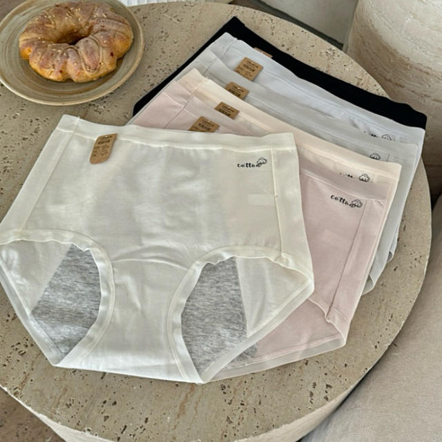 7A Xinjiang long-staple cotton cotton extended crotch women's physiological pants menstruation hip anti-side leakage girl's peace of mind pants detail 3