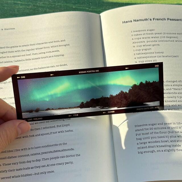 Icelandic Past Acrylic Bookmark Film-Like Translucent Beautiful Romantic Artistic Retro Film Bookmark Gift detail 3