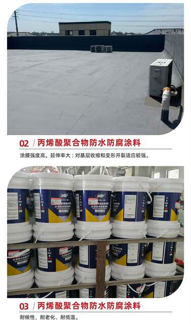 Acrylic Polymer Waterproof and Anti-Corrosion Coating, Flexible Bonding Engineering Coating for Water Storage, Moisture-Proof and Anti-Fouling Waterproof Coating detail 6