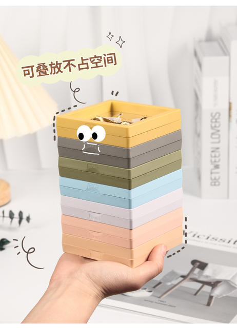 in stock jewelry storage box PE film suspension box transparent display necklace earrings color packaging jewelry gift box detail 7