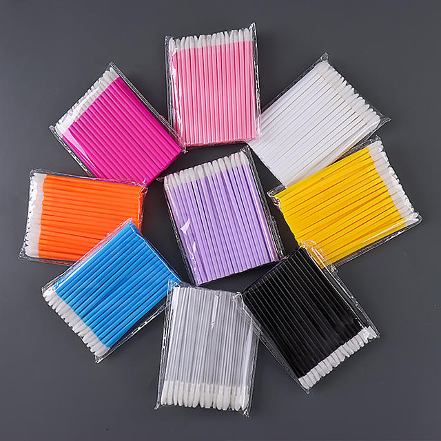 Hollow Rod Lip Brush, Transparent Lipstick Lip Gloss Stick, Makeup Tool, Portable Cleaning Brush, 50 Disposable Lip Brushes detail 3