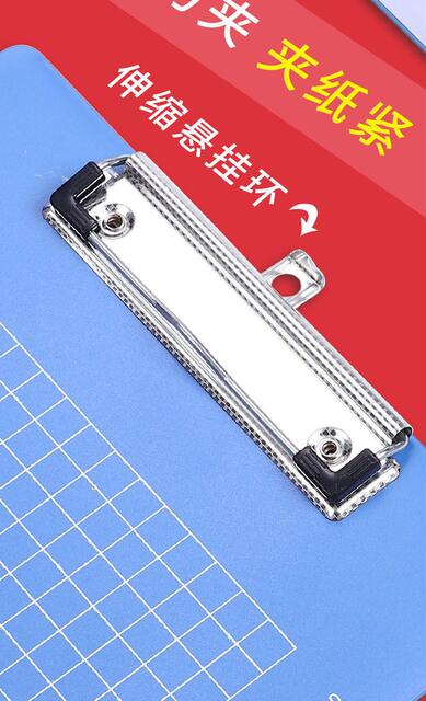 Thickened A4 File Clipboard Stationery Writing Board Writing Pad Hard Plastic Clip Cardboard A5 Ordering Menu Clip detail 10