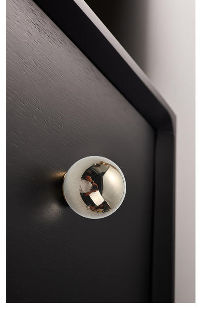 Small Ball Handle European Cream Style Furniture Accessories Drawer Handle Single Hole Exposed Plastic Solid Handle detail 11