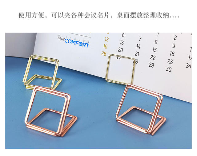 In-Stock Double-Layer Heart-Shaped Note Holder, Triangular Business Card Holder, Desktop Message Holder, Heart-Shaped Label Holder, Hotel Table Card Holder detail 4